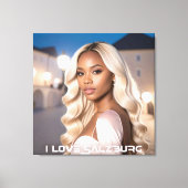 SALZBURG - I LOVE SALZBURG CANVAS AFDRUK (Voorkant)