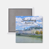 Salzburg in Oostenrijk Europa Souvenir Magneet (Voorkant / Achterkant)