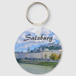 Salzburg in Oostenrijk met zijn Castle Souvenir Sleutelhanger