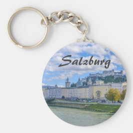 Salzburg in Oostenrijk met zijn Castle Souvenir Sleutelhanger