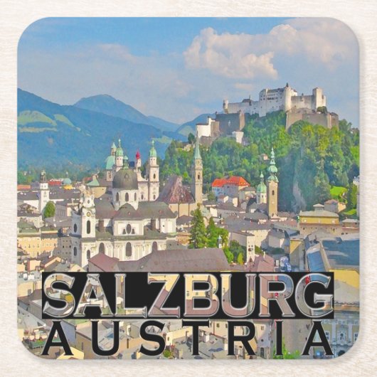Salzburg Kartonnen Onderzetters (Voorkant)