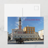 Salzburg kerk uitzicht ansichtkaart briefkaart (Voorkant / Achterkant)
