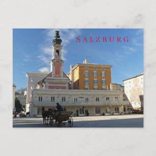 Salzburg kerk uitzicht ansichtkaart briefkaart
