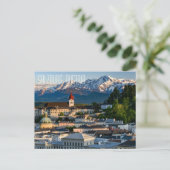 Salzburg, Oostenrijk Achtergrond Briefkaart (Staand voorkant)