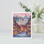 Salzburg Oostenrijk Beroemde Reisplaats Briefkaart (Staand voorkant)