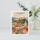 Salzburg Oostenrijk Beroemde Reisplaats Briefkaart (Staand voorkant)