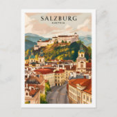 Salzburg Oostenrijk Beroemde Reisplaats Briefkaart (Voorkant)