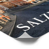 Salzburg Oostenrijk Beroemde Reisplaats Poster (Hoek)