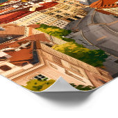 Salzburg Oostenrijk Beroemde Reisplaats Poster (Hoek)