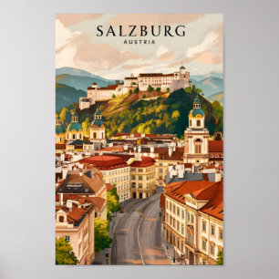 Salzburg Oostenrijk Beroemde Reisplaats Poster