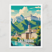 Salzburg Oostenrijk Beroemde reisplekken Briefkaart (Voorkant)