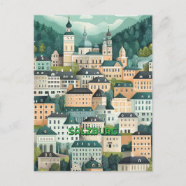 Salzburg Oostenrijk Briefkaart