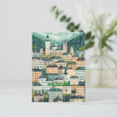 Salzburg Oostenrijk Briefkaart (Staand voorkant)