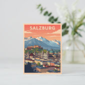  Salzburg Oostenrijk Briefkaart (Staand voorkant)