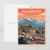  Salzburg Oostenrijk Briefkaart (Voorkant / Achterkant)