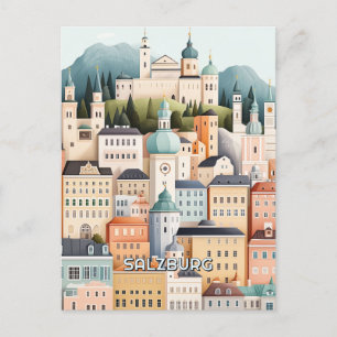 Salzburg Oostenrijk Briefkaart