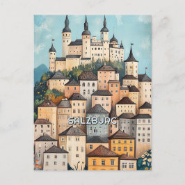 Salzburg Oostenrijk Briefkaart