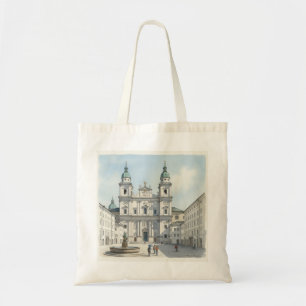 Salzburg Oostenrijk Dom & Plein Schets Tote Bag