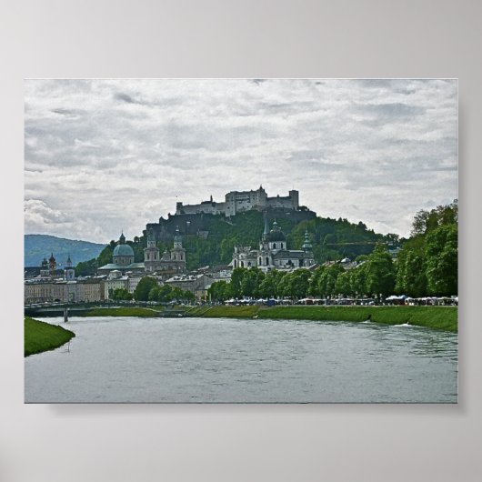 Salzburg, Oostenrijk, Hohensalzburg Fortress Print (Voorkant)