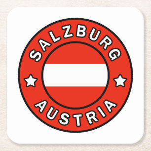 Salzburg Oostenrijk Kartonnen Onderzetters