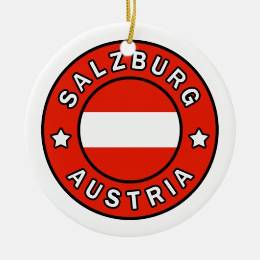 Salzburg Oostenrijk Keramisch Ornament (Voorkant)
