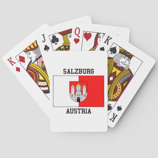 Salzburg Oostenrijk Pokerkaarten (Achterkant)