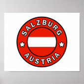 Salzburg Oostenrijk Poster (Voorkant)