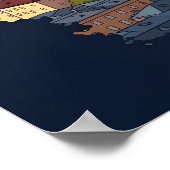  Salzburg Oostenrijk Poster (Hoek)