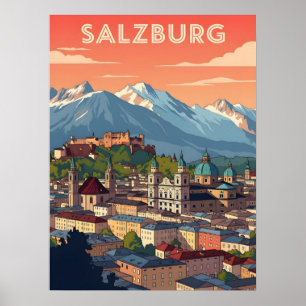  Salzburg Oostenrijk Poster