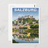 Salzburg Oostenrijk Reizen Briefkaart (Voorkant / Achterkant)