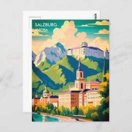 Salzburg Oostenrijk Reizen Briefkaart