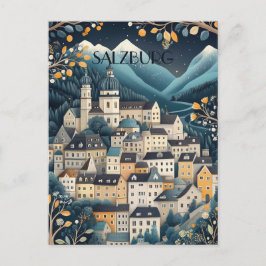 Salzburg Oostenrijk Reizen Briefkaart