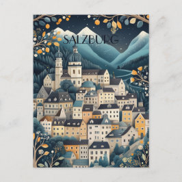Salzburg Oostenrijk Reizen Briefkaart