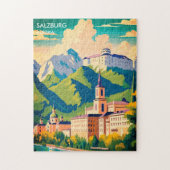 Salzburg Oostenrijk Reizen Legpuzzel (Verticaal)