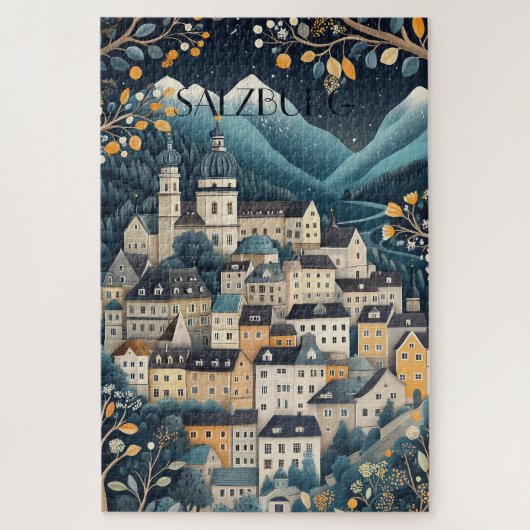 Salzburg Oostenrijk Reizen Legpuzzel (Verticaal)