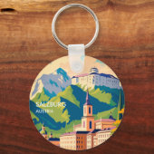 Salzburg Oostenrijk Reizen Sleutelhanger (Voorkant)