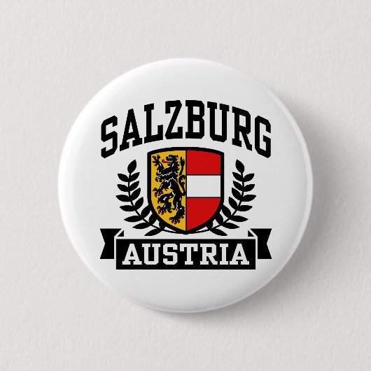 Salzburg Oostenrijk Ronde Button 5,7 Cm (Voorkant)