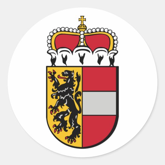 Salzburg, Oostenrijk Ronde Sticker (Voorkant)