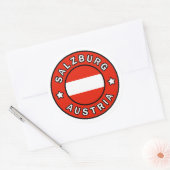 Salzburg Oostenrijk Ronde Sticker (Envelop)