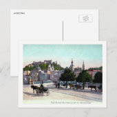 Salzburg, Oostenrijk, Staatsbrücke, Vintage 1910 Briefkaart (Voorkant / Achterkant)