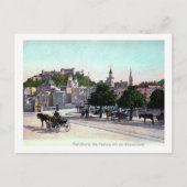 Salzburg, Oostenrijk, Staatsbrücke, Vintage 1910 Briefkaart (Voorkant)