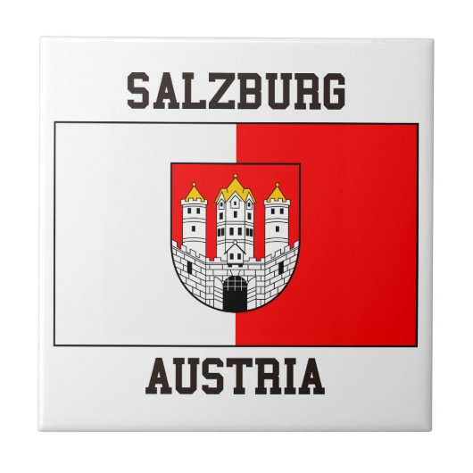 Salzburg Oostenrijk Tegeltje (Voorkant)