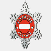 Salzburg Oostenrijk Tin Sneeuwvlok Ornament (Rechts)