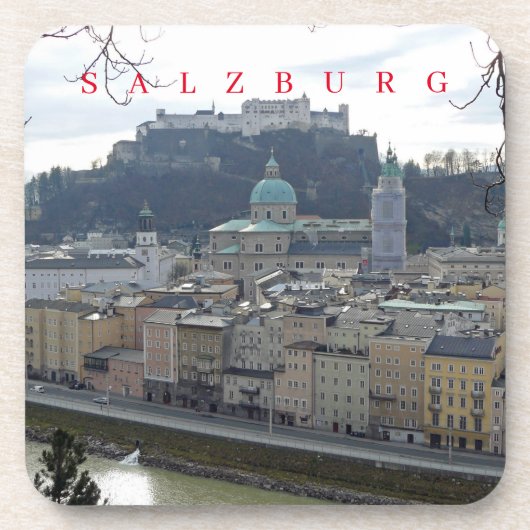 Salzburg panoramisch uitzicht onderzetters (Voorkant)