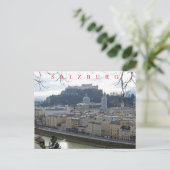 Salzburg panoramische zicht ansichtkaart briefkaart (Staand voorkant)