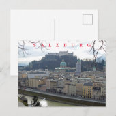 Salzburg panoramische zicht ansichtkaart briefkaart (Voorkant / Achterkant)