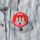 Salzburg Round Emblem Ronde Button 7,6 Cm (In situ)