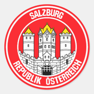 Salzburg Round Emblem Ronde Sticker
