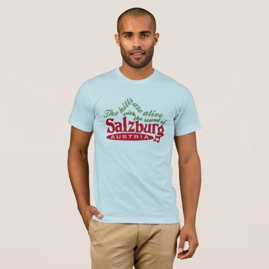 Salzburg-shirten - kies stijl en kleur t-shirt (Voorkant volledig)