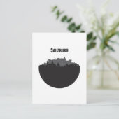 Salzburg Stadt Silhouette Briefkaart (Staand voorkant)